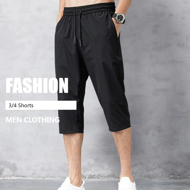Men's Shorts Spring Summer Breeches 2022 Thin Nylon 3/4 Length Trousers Male Quick Drying Beach Black Men's Long Shorts Hot New
Men's Shorts Spring Summer Breeches 2022 Thin Nylon 3/4 Length Trousers Male Quick Drying Beach Black Men's Long Shorts Hot New