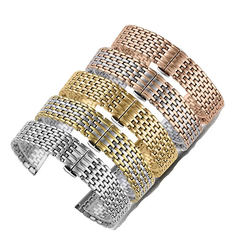Stainless Steel Watch Band Bracelet Women Men 12mm 16mm 18mm 20mm 22mm Silver Straight End Watchband Strap Watch Accessories
Stainless Steel Watch Band Bracelet Women Men 12mm 16mm 18mm 20mm 22mm Silver Straight End Watchband Strap Watch Accessories