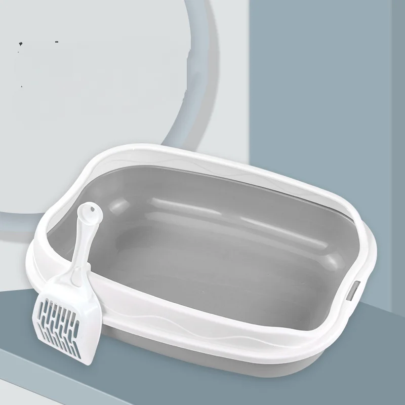 Cat Litter Box Semi-Closed Cat LitterAnti-Splash Kitten Feces Box Open Sand Tray Cat Toilet Cat Supplies Pet accessories for cat
Cat Litter Box Semi-Closed Cat LitterAnti-Splash Kitten Feces Box Open Sand Tray Cat Toilet Cat Supplies Pet accessories for cat