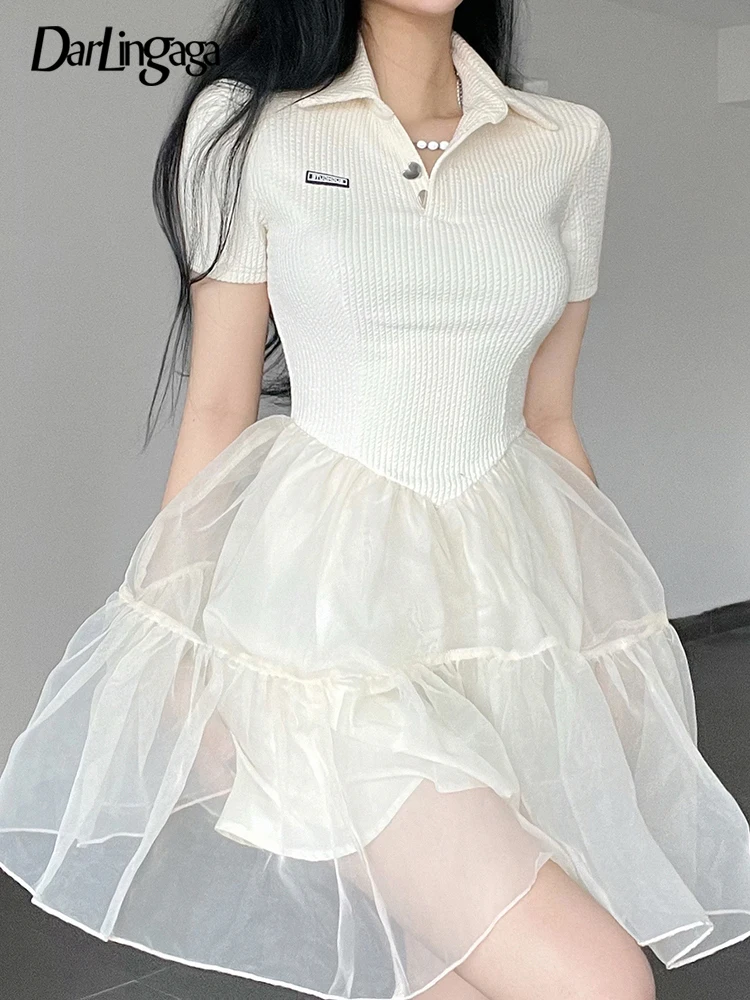 Darlingaga Chic Lovely Princess Style Mesh Patchwork Sundress Mini Dress Ball Gown Korean Fashion Slim Birthday Summer Dresses
Darlingaga Chic Lovely Princess Style Mesh Patchwork Sundress Mini Dress Ball Gown Korean Fashion Slim Birthday Summer Dresses
