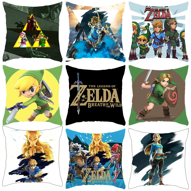 Hot Game The Legend of Zelda Breath of The Wild Cushion Cover Zeldas Series Throw Pillow Case Home Decor Sofa Car Pillow Covers
Hot Game The Legend of Zelda Breath of The Wild Cushion Cover Zeldas Series Throw Pillow Case Home Decor Sofa Car Pillow Covers