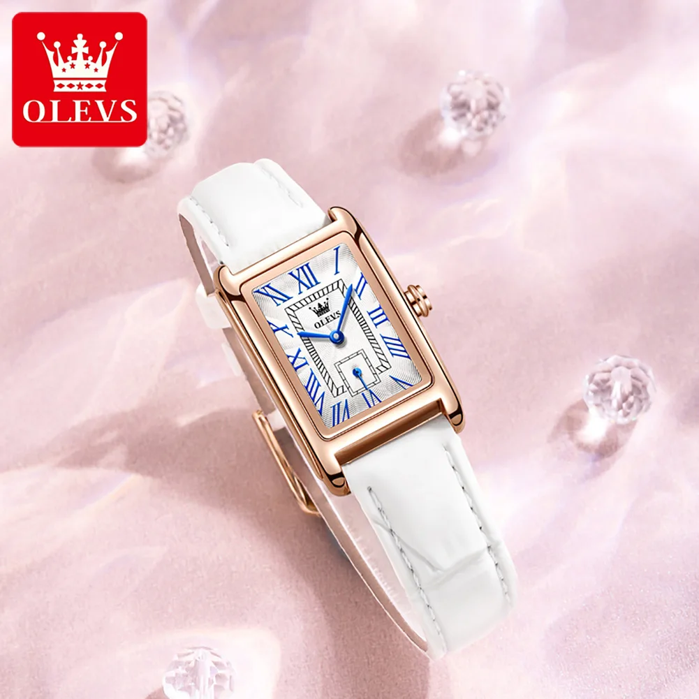 OLEVS Fashion Suare Quartz Watch for Women Luxury Brand Waterproof White Leahter Strap Roman Digit Lady Watches Relogio Feminino
OLEVS Fashion Suare Quartz Watch for Women Luxury Brand Waterproof White Leahter Strap Roman Digit Lady Watches Relogio Feminino