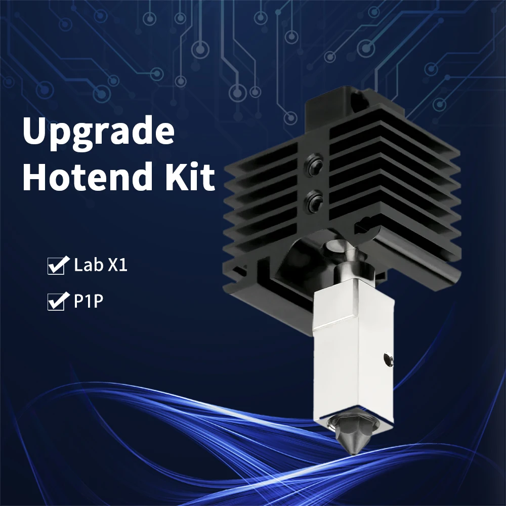 3D Printer Lab X1 Hotend High Temperature Wear-resistant Hardened Steel Nozzle Assembly Hotend Head For Bambu Lab X1 And P1P
3D Printer Lab X1 Hotend High Temperature Wear-resistant Hardened Steel Nozzle Assembly Hotend Head For Bambu Lab X1 And P1P