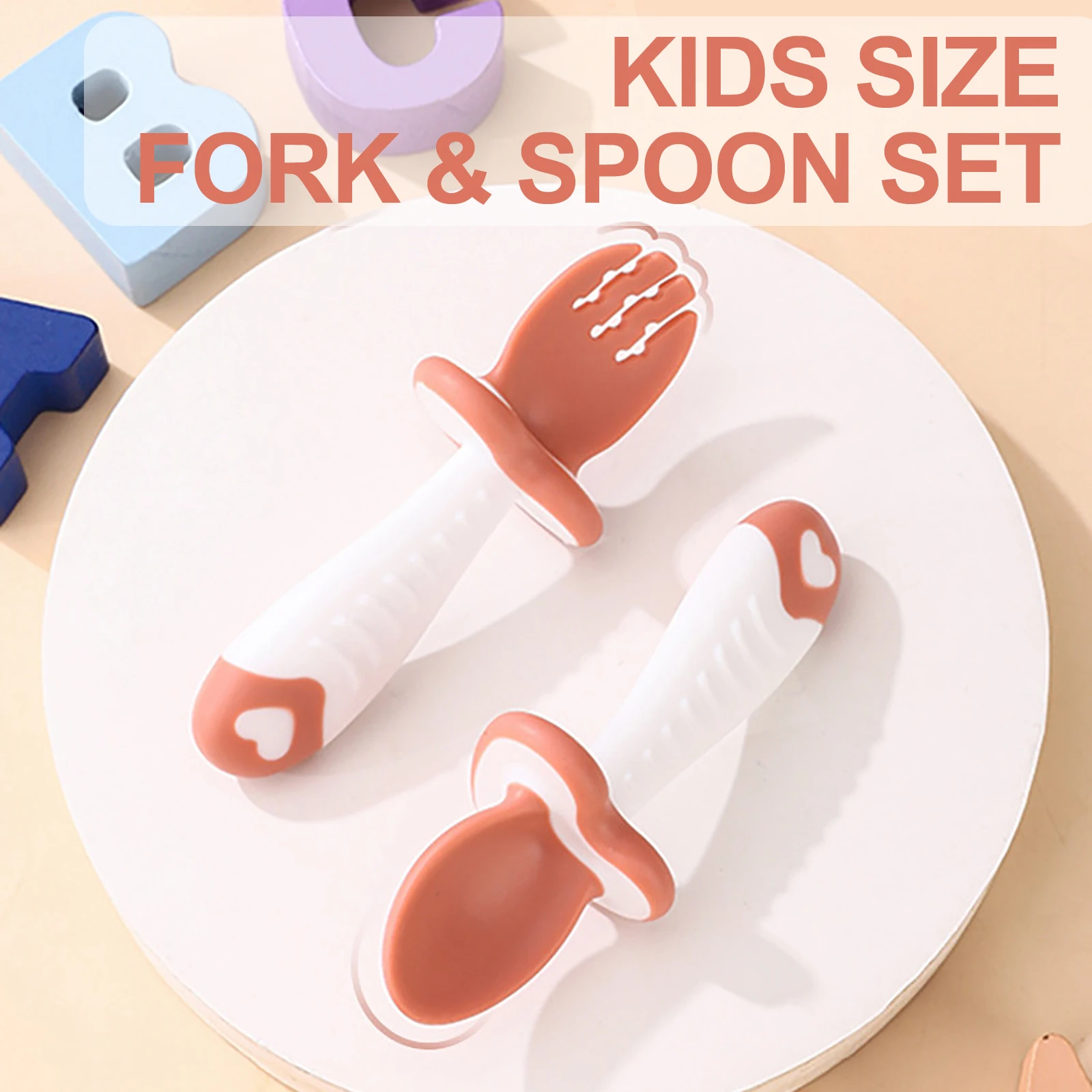 Kid Size Fork Spoon Set Food Grade Silicone Learn Eat Food Holder Durable Soft Fork Spoon For Baby Boy Girl With Storage Box
Kid Size Fork Spoon Set Food Grade Silicone Learn Eat Food Holder Durable Soft Fork Spoon For Baby Boy Girl With Storage Box