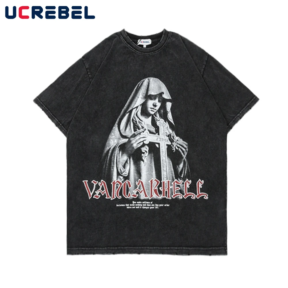 Character Portrait Print Short Sleeve T-shirt Mens Summer Distressed Half-Sleeve Streetwear Loose Casual Crew Neck CottonTee Men
Character Portrait Print Short Sleeve T-shirt Mens Summer Distressed Half-Sleeve Streetwear Loose Casual Crew Neck CottonTee Men