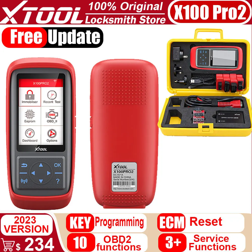 XTOOL X100 PRO2 автоматический ключевой программист Автомобильный сканер IMMO автомобильный OBD2 считыватель кодов диагностический инструмент с адаптером EEPROM бесплатное обновление
XTOOL X100 PRO2 автоматический ключевой программист Автомобильный сканер IMMO автомобильный OBD2 считыватель кодов диагностический инструмент с адаптером EEPROM бесплатное обновление
