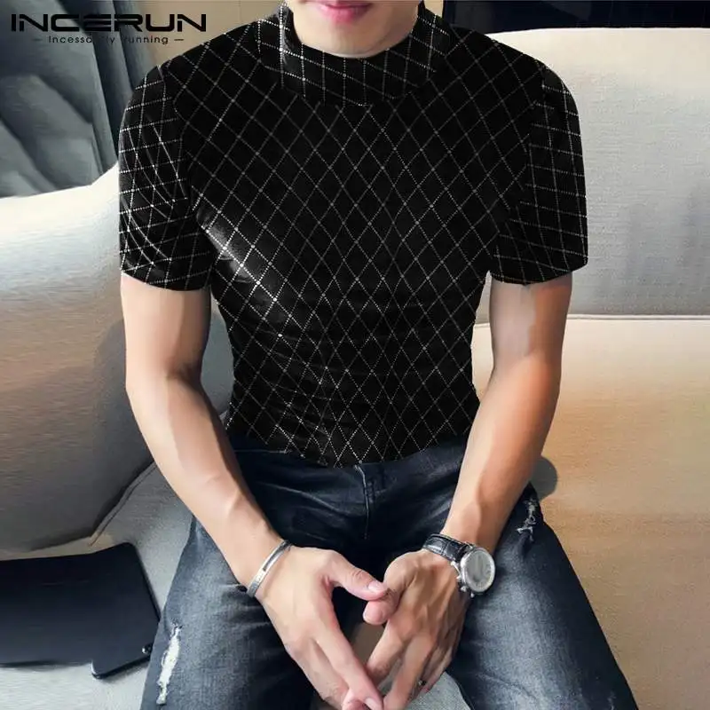 Men Casual T Shirt Velour Short Sleeve Turtleneck Printed Streetwear Camisetas 2022 Fashion Leisure Men Clothing S-5XL INCERUN
Men Casual T Shirt Velour Short Sleeve Turtleneck Printed Streetwear Camisetas 2022 Fashion Leisure Men Clothing S-5XL INCERUN