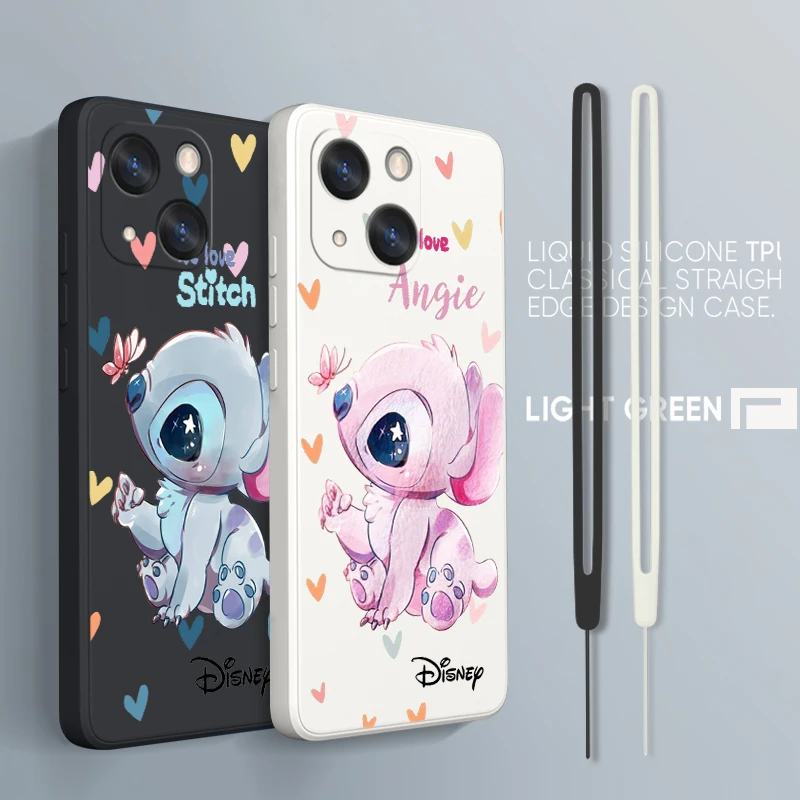 Disney Angie Stitch Phone Case For iPhone 14 13 12 mini 11 Pro Max 8 7 Plus XR XS X Liquid Rope Funda Cover
Disney Angie Stitch Phone Case For iPhone 14 13 12 mini 11 Pro Max 8 7 Plus XR XS X Liquid Rope Funda Cover