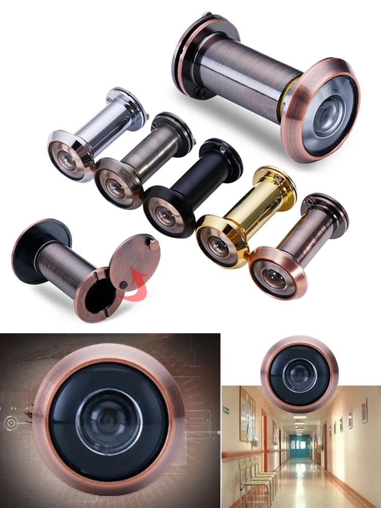 20 Degree Wide Viewing Angle Security Peephole with Rotating Privacy Cover Adjustable Anti-peeping Door Eye for Home Office
20 Degree Wide Viewing Angle Security Peephole with Rotating Privacy Cover Adjustable Anti-peeping Door Eye for Home Office