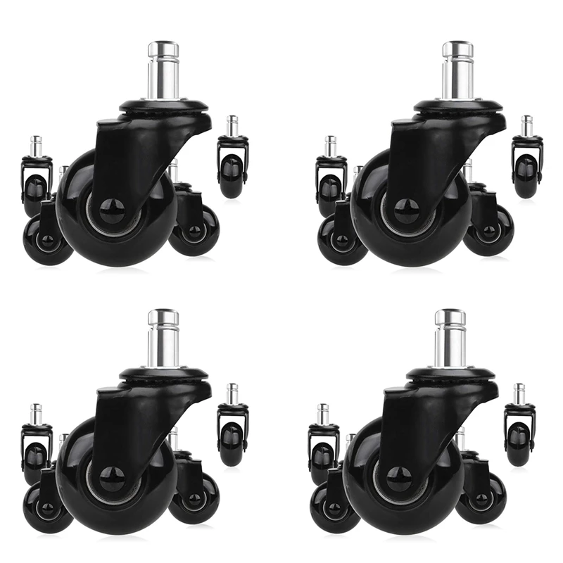 20Pcs Replacement Chair Caster Wheels 2 Inch, Heavy Duty Wheels With Plug-In Stem 7/16 X 7/8 Inch,Quiet & Smooth Rolling
20Pcs Replacement Chair Caster Wheels 2 Inch, Heavy Duty Wheels With Plug-In Stem 7/16 X 7/8 Inch,Quiet & Smooth Rolling