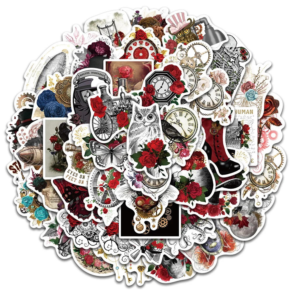 10/50pcs DIY Vinyl Laptop Decals Cool Cartoon Steampunk Rose Stickers For Luggage Guitar Phone Waterbottle Waterproof Graffiti
10/50pcs DIY Vinyl Laptop Decals Cool Cartoon Steampunk Rose Stickers For Luggage Guitar Phone Waterbottle Waterproof Graffiti