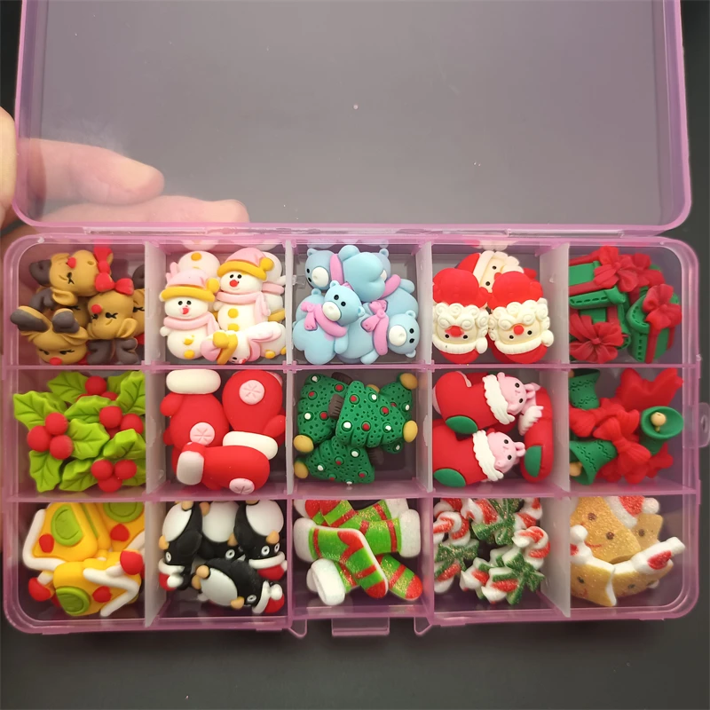 120pcs/60pcs 2022 Winter Hot Nail Art Jewelry Kawaii Charm Christmas Series Nail Cartoon Bear Decorations DIY Nail Accessories
120pcs/60pcs 2022 Winter Hot Nail Art Jewelry Kawaii Charm Christmas Series Nail Cartoon Bear Decorations DIY Nail Accessories