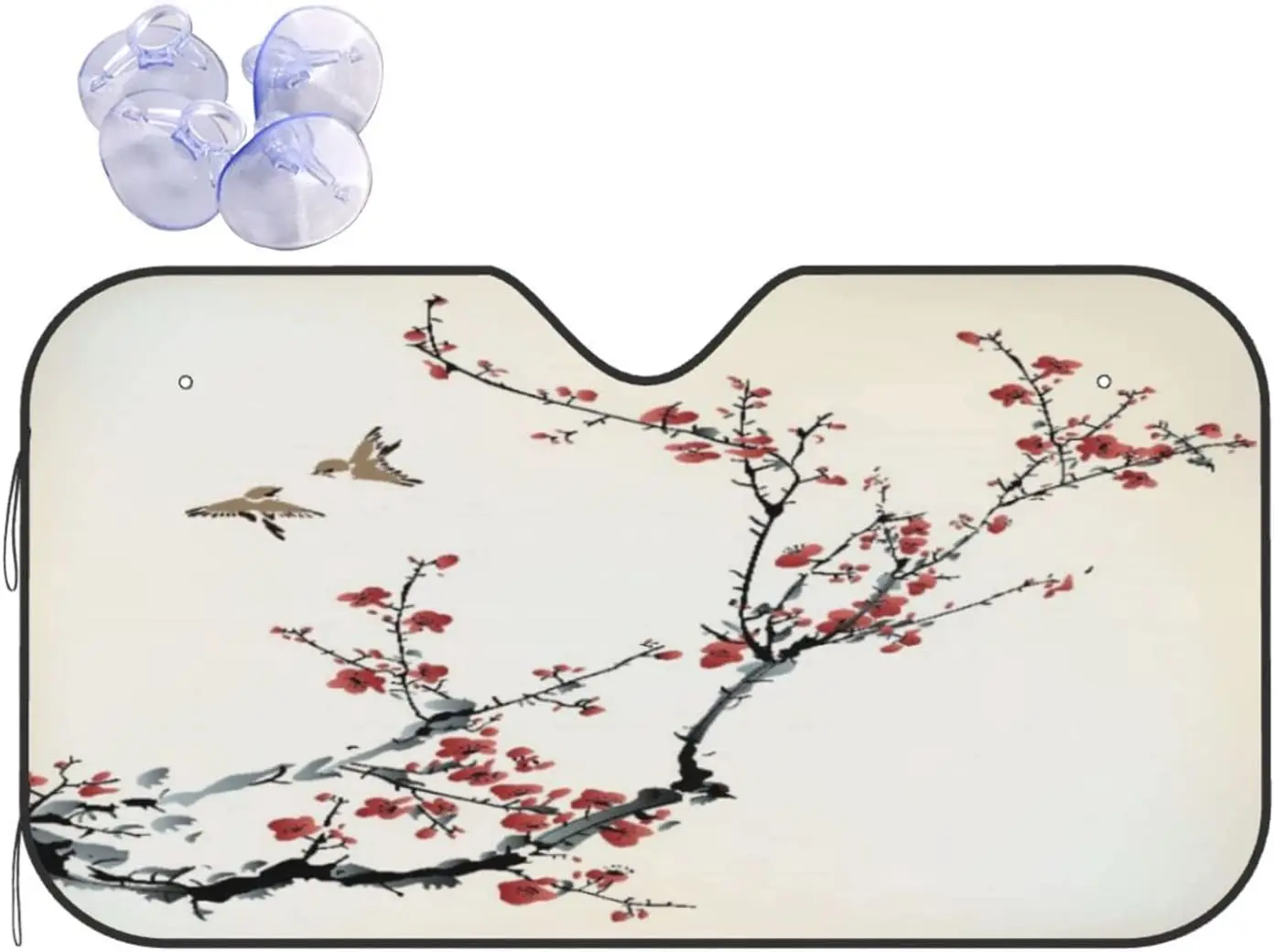 Car Windshield SunshadeCherry Tree Watercolor Artistic DesignAuto Front Window Sun Shade Reflective Sun Visor Protector 30x55
Car Windshield SunshadeCherry Tree Watercolor Artistic DesignAuto Front Window Sun Shade Reflective Sun Visor Protector 30x55