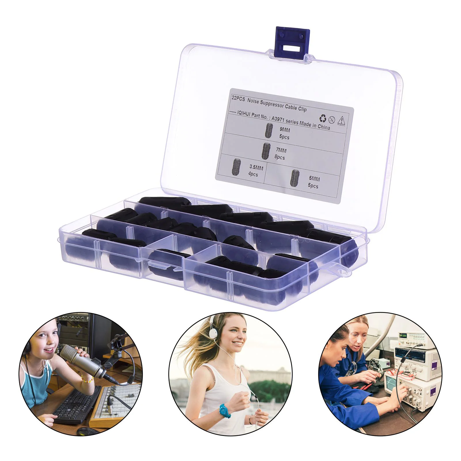 22 Pcs Shield Degaussing Magnetic Ring Cable Clip Home Supplies Filters Parts Noise Ferrite Core Plastic Detachable
22 Pcs Shield Degaussing Magnetic Ring Cable Clip Home Supplies Filters Parts Noise Ferrite Core Plastic Detachable