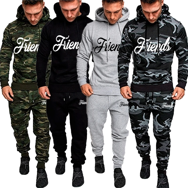 New Fashion Men's Camo Tracksuit Hoodie and Pants 2 Pieces Set Letter Print Sports Hiking Jogging Pullover Trousers Suits Male
New Fashion Men's Camo Tracksuit Hoodie and Pants 2 Pieces Set Letter Print Sports Hiking Jogging Pullover Trousers Suits Male