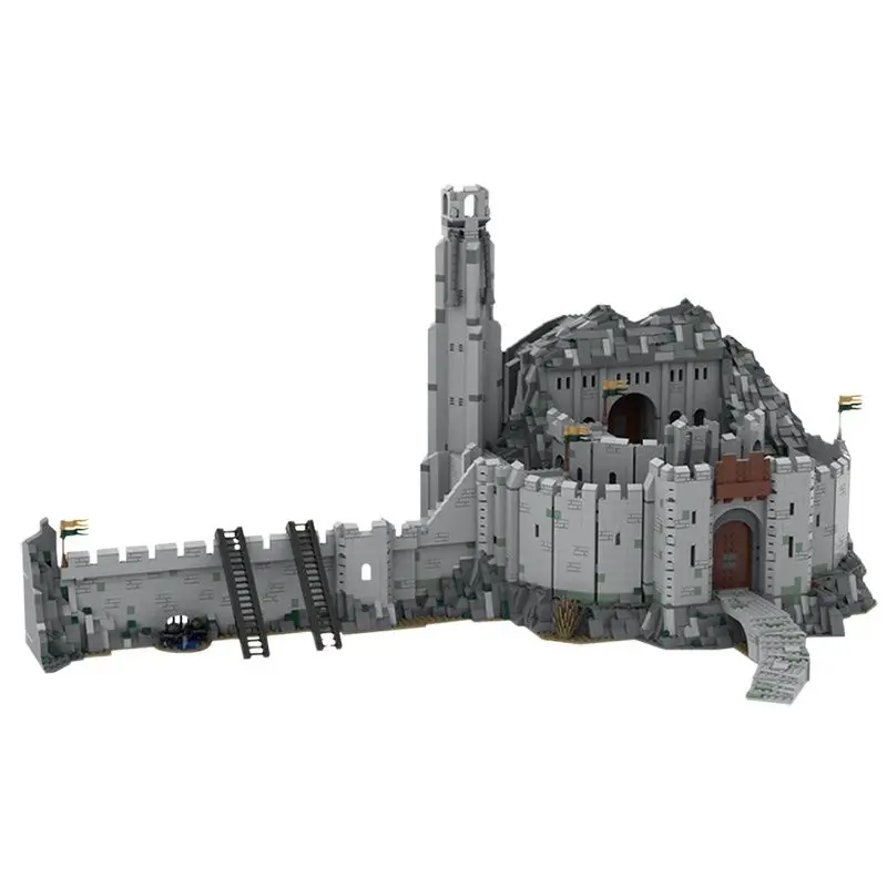 

Medieval Castle Architecture Building Blocks MOC-41261 City Helm's Deep UCS Scale Fortress Of War World Famous Bricks Toy Gift