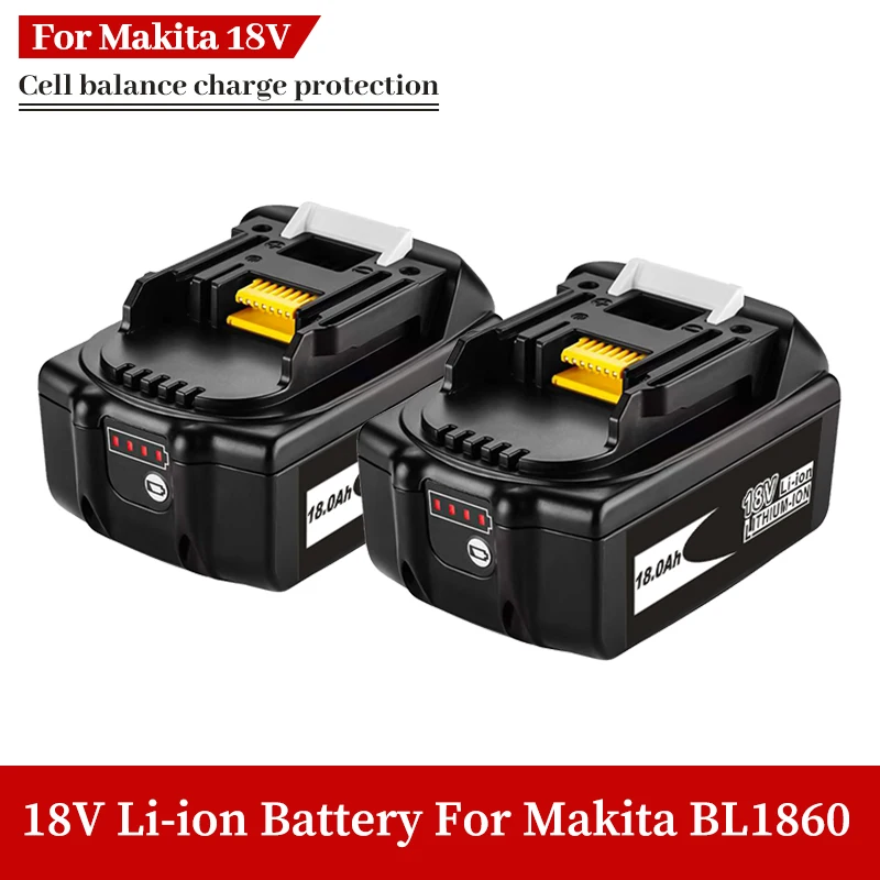 100%newFor Makita 18V 18000mAh Rechargeable Power Tools Battery with LED Li-ion Replacement LXT BL1860B BL1860 BL1850
100%newFor Makita 18V 18000mAh Rechargeable Power Tools Battery with LED Li-ion Replacement LXT BL1860B BL1860 BL1850