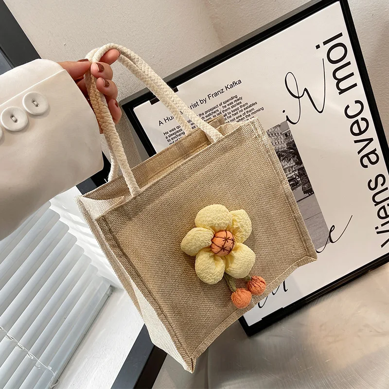 New Hand Carry Lunch Box Small Bag Cute Linen Students Carry Lunch Bag Female Small Fresh Work Commuting Out Storage Bag Handbag 
New Hand Carry Lunch Box Small Bag Cute Linen Students Carry Lunch Bag Female Small Fresh Work Commuting Out Storage Bag Handbag