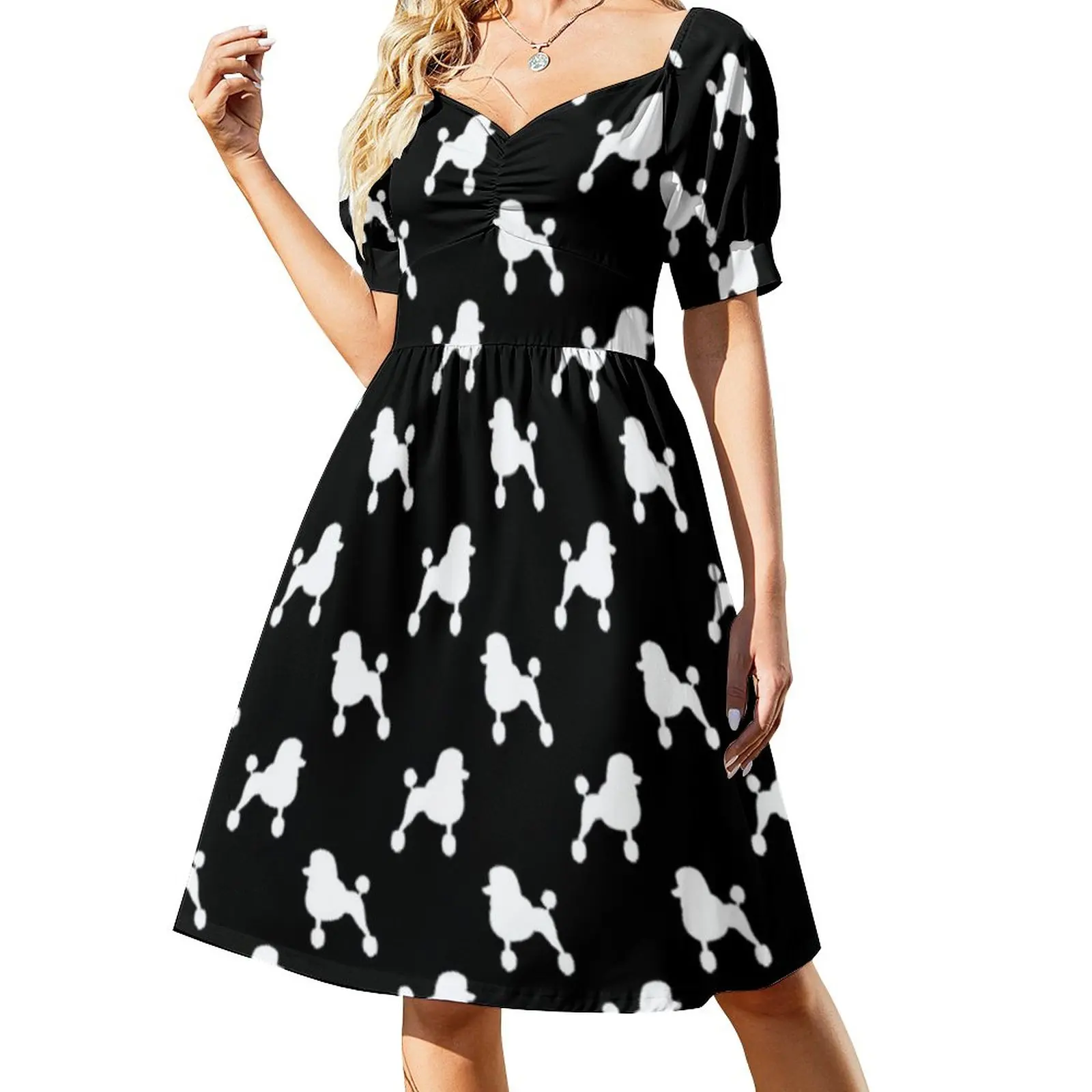 Cute Dog Print Dress Standard Poodle Silhouette Festival Dresses Summer Aesthetic Casual Dress Pattern Vestidos Big Size 4XL 5XL
Cute Dog Print Dress Standard Poodle Silhouette Festival Dresses Summer Aesthetic Casual Dress Pattern Vestidos Big Size 4XL 5XL