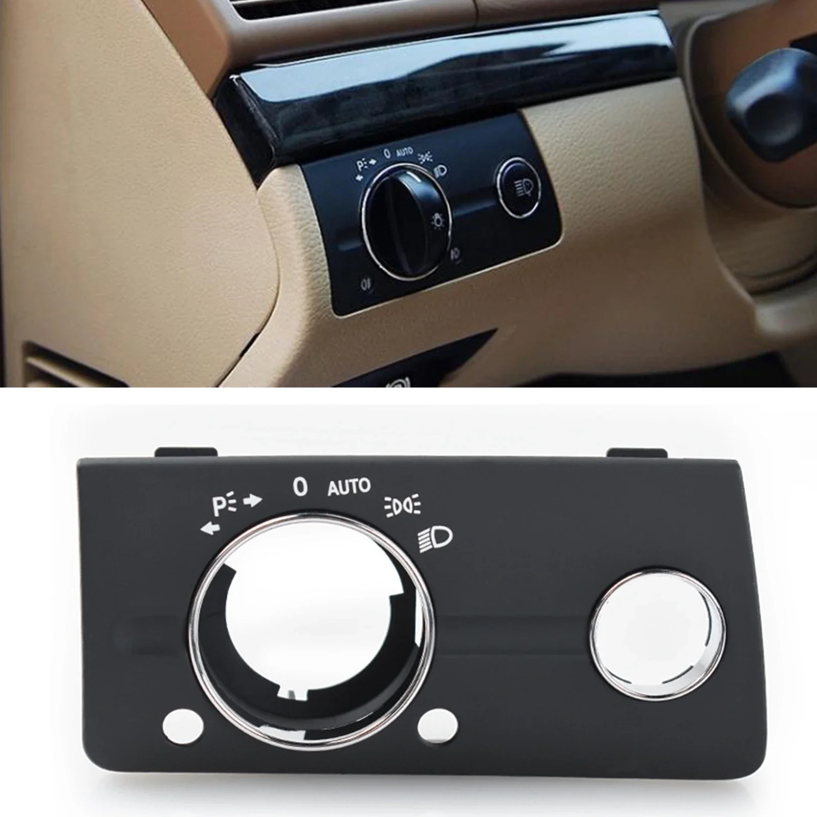 Новый! Для Mercedes Benz E-Class 2003-2008 Черная крышка переключателя фар накладка на переднюю