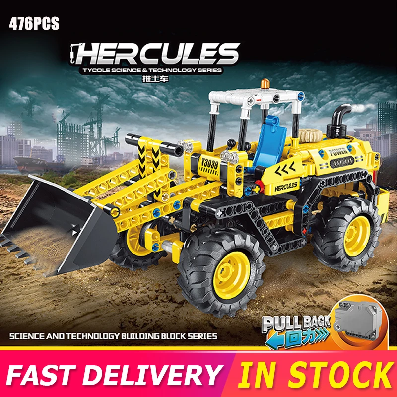 479pcs City Engineering Vehicles Wheel Loader Truck Excavator Assembly Model Building Blocks Pull Back Vehicles Moc Bricks Toys
479pcs City Engineering Vehicles Wheel Loader Truck Excavator Assembly Model Building Blocks Pull Back Vehicles Moc Bricks Toys
