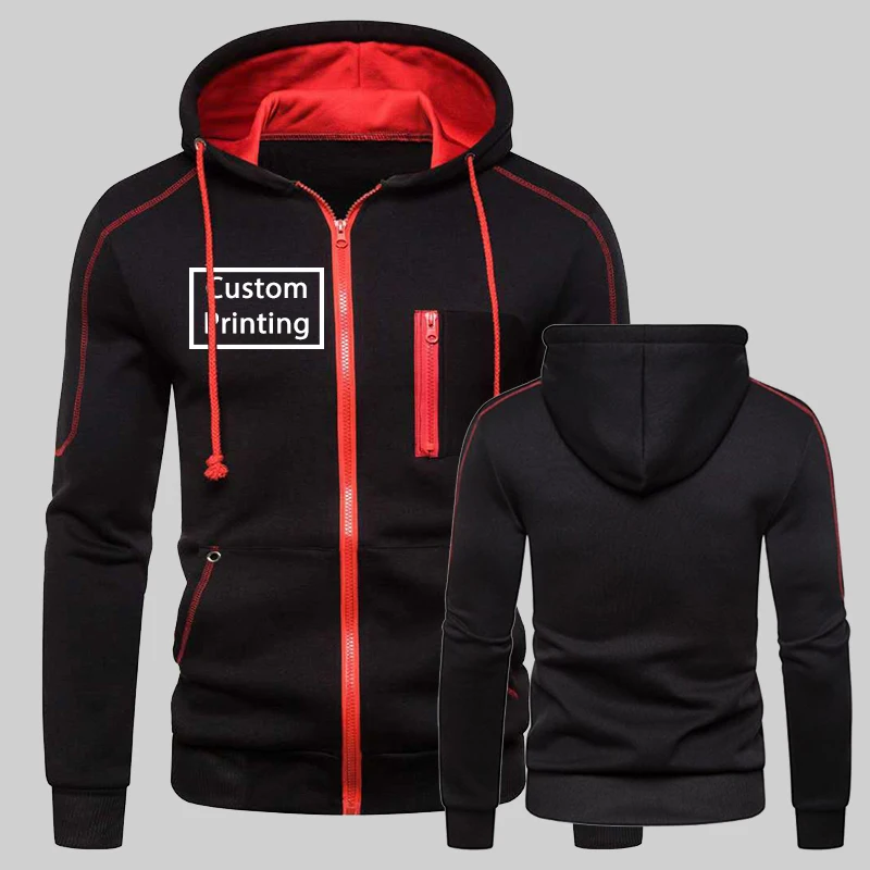 Custom Printing Men's Zipper Hoodie Spring Fall Multi-zip Slim Hooded Jacket VIP Exclusive Customized Product
Custom Printing Men's Zipper Hoodie Spring Fall Multi-zip Slim Hooded Jacket VIP Exclusive Customized Product