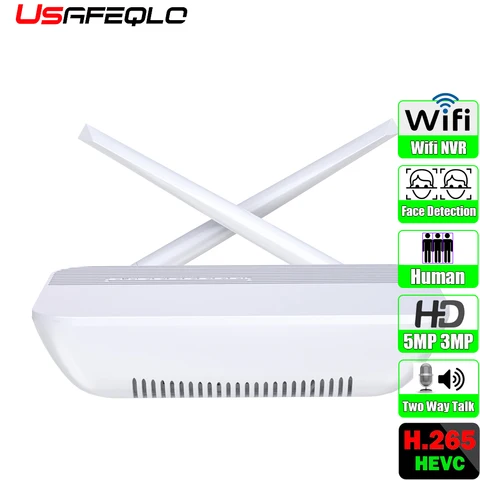 Видеорегистратор Wi-Fi, 4 канала, 5 Мп/8 каналов, 3 Мп, XMeye, Wi-Fi, видеорегистратор для беспроводной системы безопасности, слот для TF-карты, распознавание лица, P2P, H.265