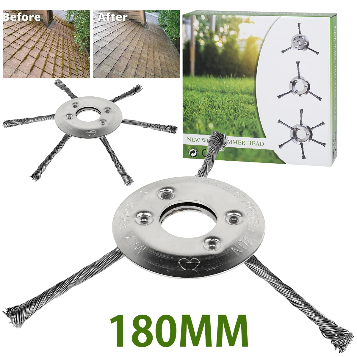 Grass Trimmer Head 7 Inch 3/6 Head Carbon Steel Trimmer Wire Brush Universal Flexible Weed Eater Blade Mower Accessories for
Grass Trimmer Head 7 Inch 3/6 Head Carbon Steel Trimmer Wire Brush Universal Flexible Weed Eater Blade Mower Accessories for