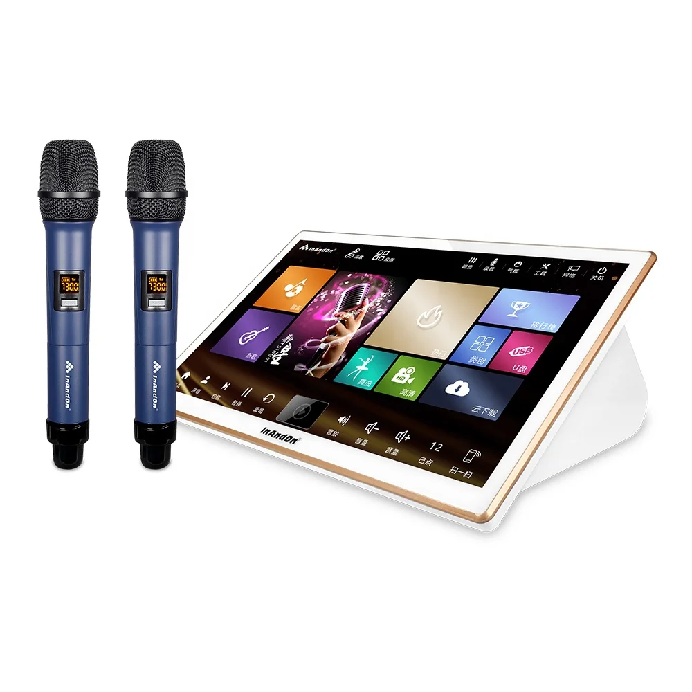 InAndOn 18.5 inch Mobile Phone Pick Songs Karaoke Player System Touch Screen Karaoke Machine WIFI KTV Home Karaoke System
InAndOn 18.5 inch Mobile Phone Pick Songs Karaoke Player System Touch Screen Karaoke Machine WIFI KTV Home Karaoke System