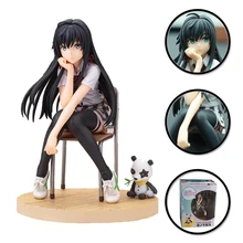 Funny Japan Anime My Teen Romantic Comedy Yukinoshita Yukino Figure Model Dolls Toys PVC Collect Hot Gift Uniform Car Ornaments