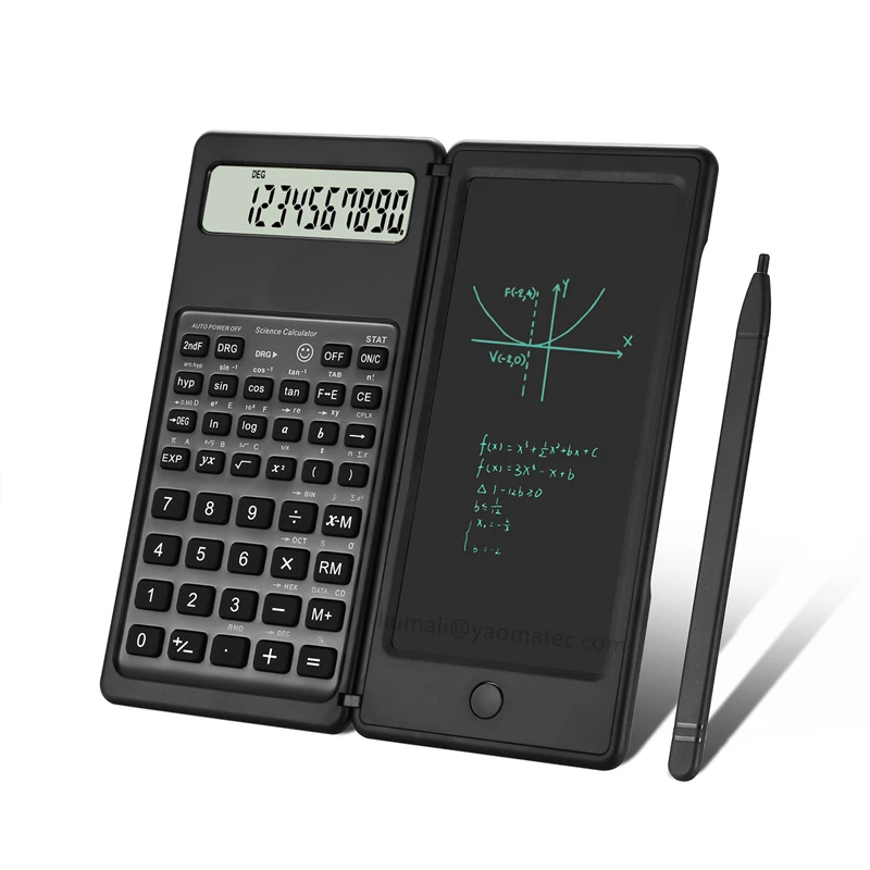 Portable Function Calculator&LCD Writing Tablet Digital Drawing Pad 12 Digits Display with Stylus Pen Erase Button Function 
Portable Function Calculator&LCD Writing Tablet Digital Drawing Pad 12 Digits Display with Stylus Pen Erase Button Function