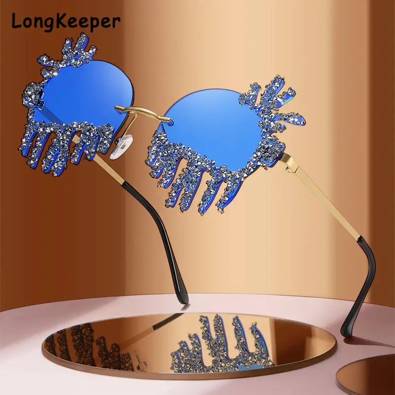 Luxury Diamond Rimless Sunglasses Woman Men Vintage Metal Frame Eyewear Uv400 Tear Shape Brand Designer Sun Glasses Gafas De Sol
Luxury Diamond Rimless Sunglasses Woman Men Vintage Metal Frame Eyewear Uv400 Tear Shape Brand Designer Sun Glasses Gafas De Sol