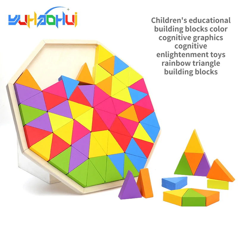 Children's Educational Building Blocks Color Cognitive Graphics Cognitive Enlightenment Toys Rainbow Triangle Building Blocks
Children's Educational Building Blocks Color Cognitive Graphics Cognitive Enlightenment Toys Rainbow Triangle Building Blocks