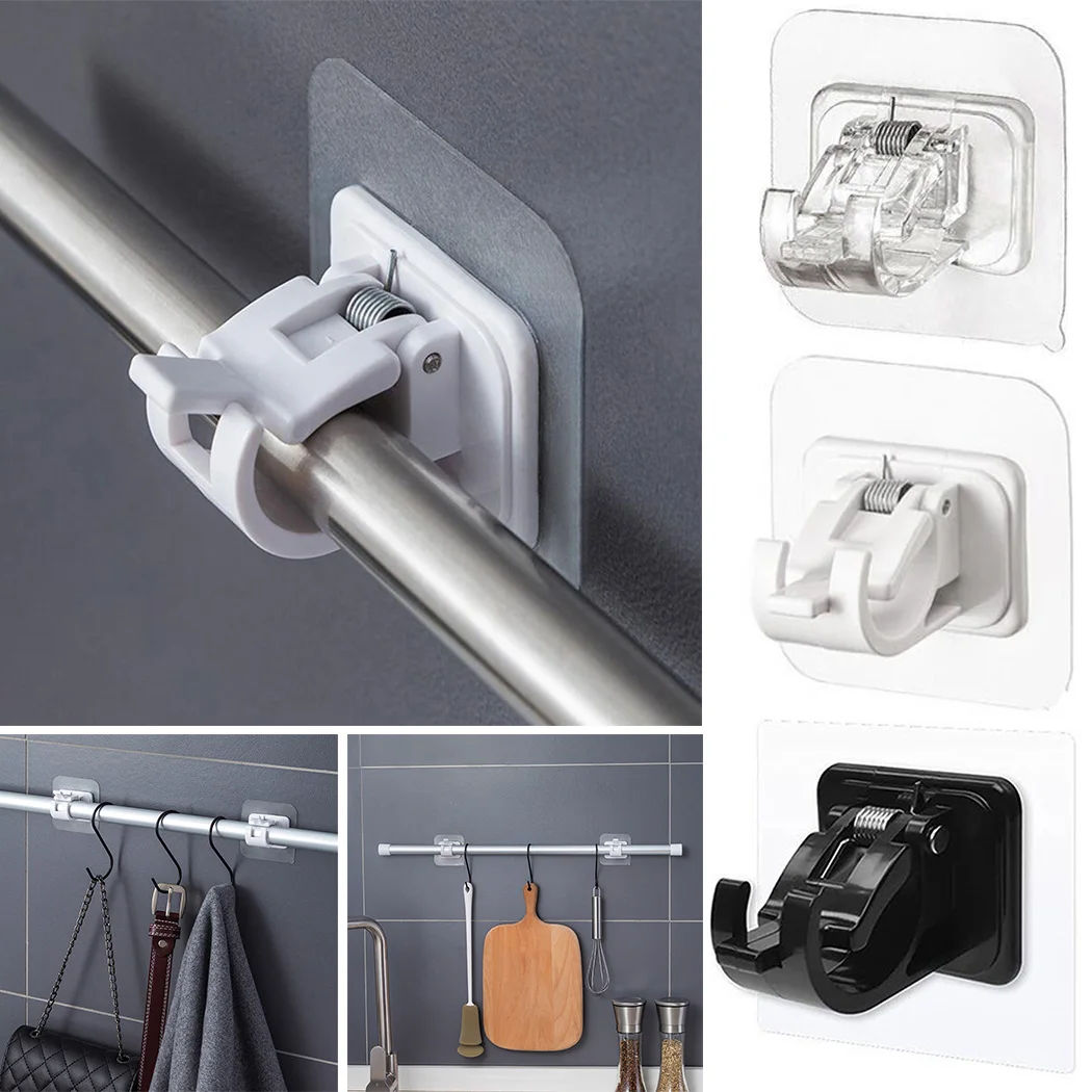 2pcs Nail-Free Adjustable Curtain Rod Holder Clamp Hooks Rod Bracket Holders Adhesive Wall Curtain Fixed Clip Hanging Rack Hook
2pcs Nail-Free Adjustable Curtain Rod Holder Clamp Hooks Rod Bracket Holders Adhesive Wall Curtain Fixed Clip Hanging Rack Hook