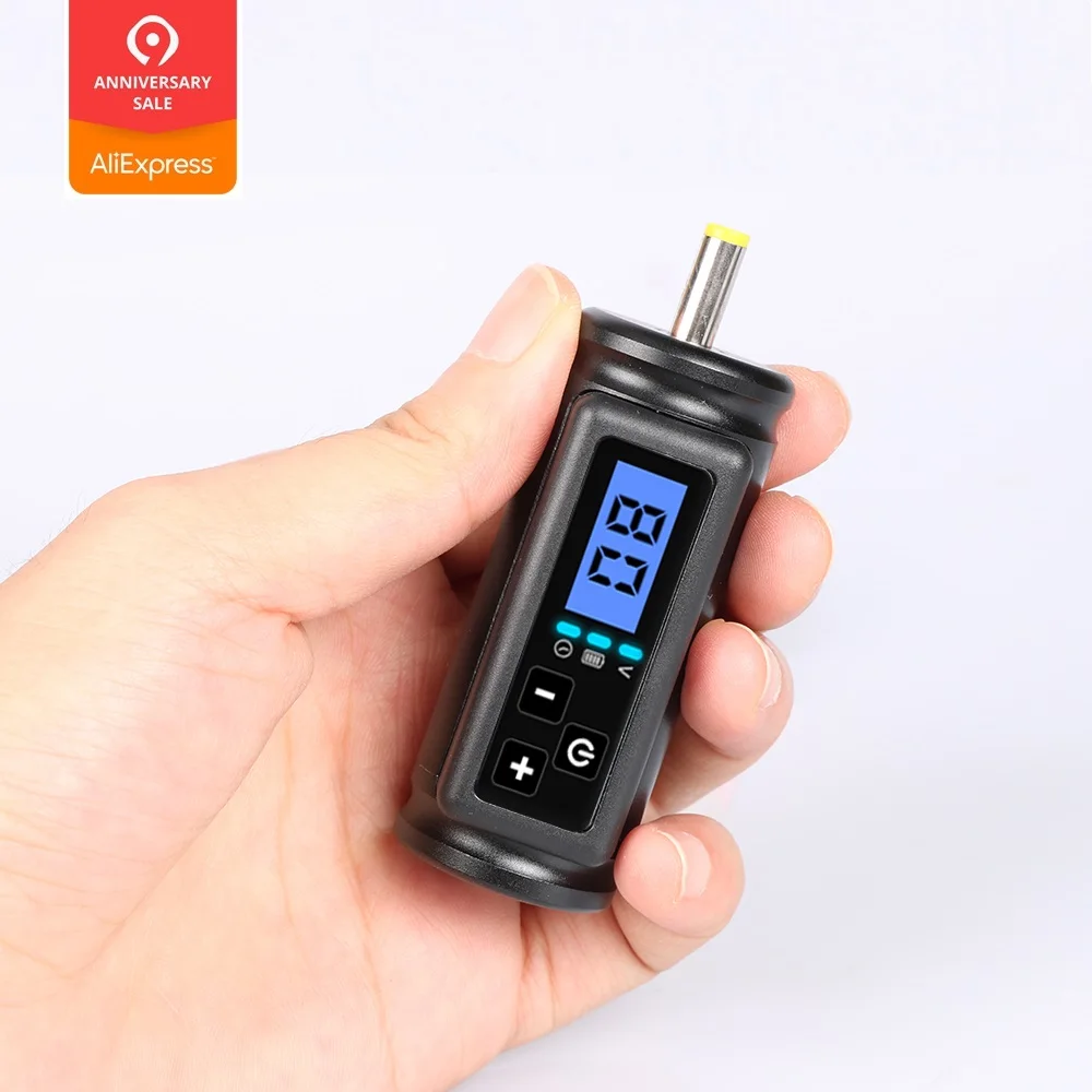 Mini Tattoo Power Wireless Tattoo Power Radio Source Tattoo Equipment Battery RCA/DC Connector Rotary Tattoo Pen Machine Battery
Mini Tattoo Power Wireless Tattoo Power Radio Source Tattoo Equipment Battery RCA/DC Connector Rotary Tattoo Pen Machine Battery