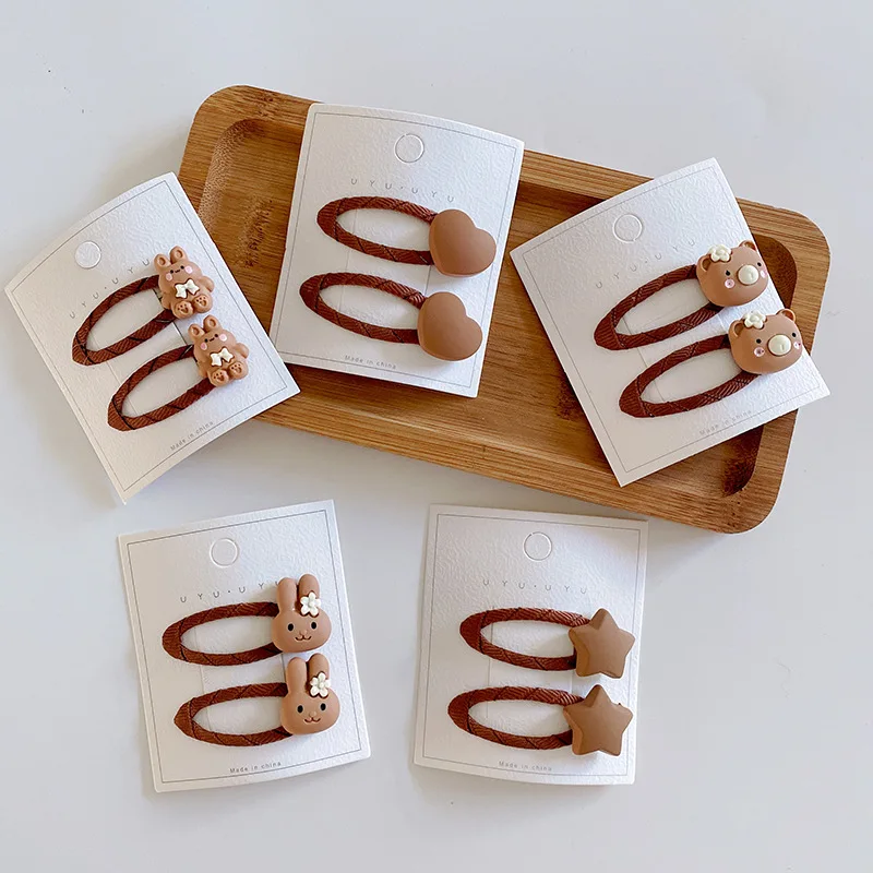 2pcs Cute Rabbit Heart star Hairpins for Baby Girls Coffee Color Hollowed Out Oval Barrettes Kids Headwear Girls Hair Accessorie
2pcs Cute Rabbit Heart star Hairpins for Baby Girls Coffee Color Hollowed Out Oval Barrettes Kids Headwear Girls Hair Accessorie