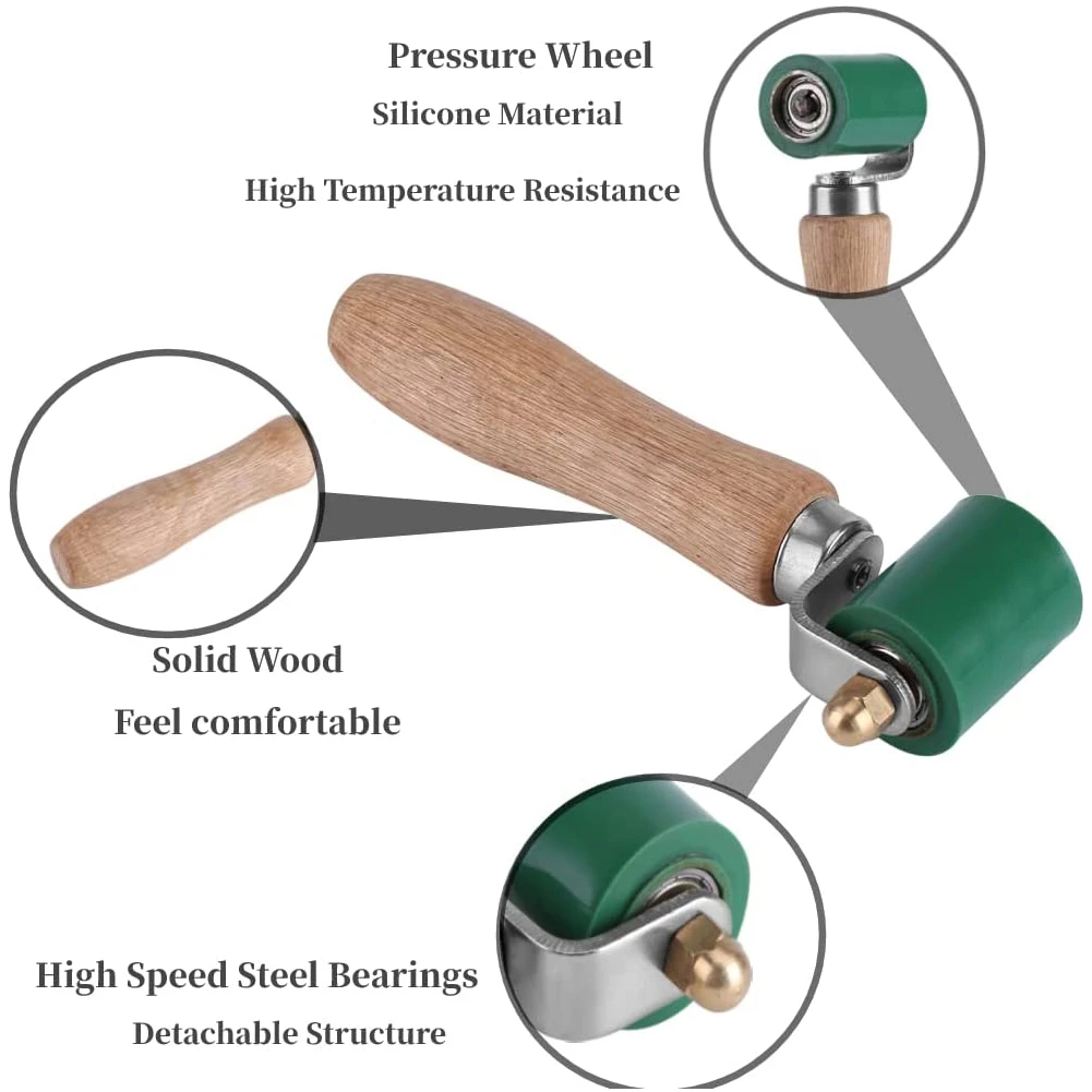 40mm Silicone Seam Hand Welding Pressure Roller High Temperature Resistant Seam Hand Pressure Roller Roofing PVC Welding Tool
40mm Silicone Seam Hand Welding Pressure Roller High Temperature Resistant Seam Hand Pressure Roller Roofing PVC Welding Tool