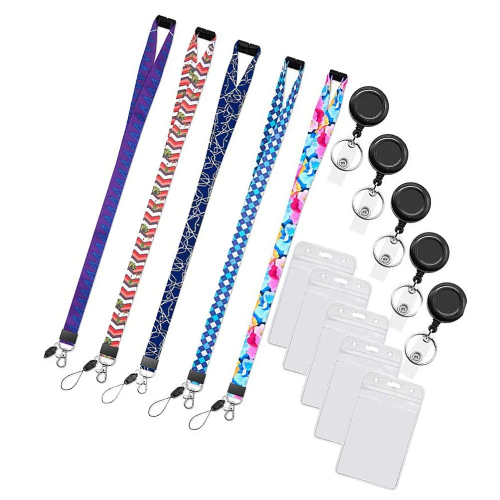 5 Sets of Clear Card Holder ID Cards Sleeve Anti-scratch Working Cards Protector With Lanyard
5 Sets of Clear Card Holder ID Cards Sleeve Anti-scratch Working Cards Protector With Lanyard
