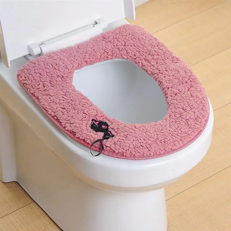 Toilet Seat Cushion Bathroom Accessories Plush Thick Pad Washable Soft Winter Warmer Mat Pad Cushion Toilet Seat Bidet Covers
Toilet Seat Cushion Bathroom Accessories Plush Thick Pad Washable Soft Winter Warmer Mat Pad Cushion Toilet Seat Bidet Covers