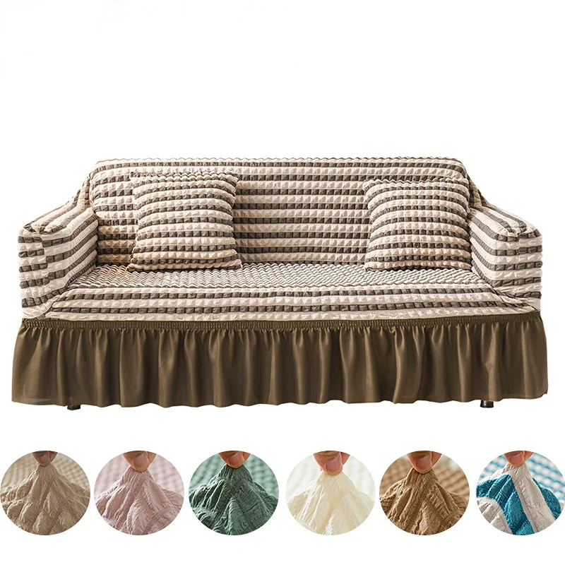 Sofa Cover for Living Room Thick Ruffled Seersucker Elastic L Shaped Corner Sofa Cover 1/2/3/4 Seater Cover for Sofa
Sofa Cover for Living Room Thick Ruffled Seersucker Elastic L Shaped Corner Sofa Cover 1/2/3/4 Seater Cover for Sofa
