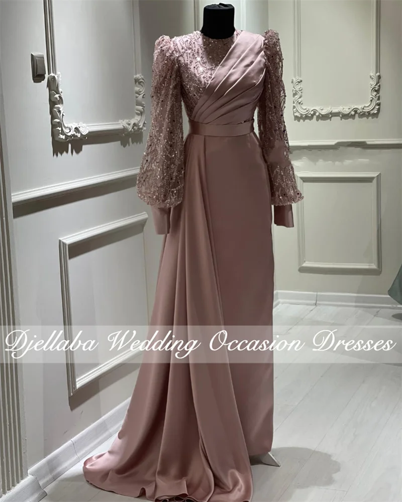 2022 Luxury Muslim Formal Evening Dress Long Sleeve Beaded Sequins High Neck Dubai Party Gowns فساتين السهرة
2022 Luxury Muslim Formal Evening Dress Long Sleeve Beaded Sequins High Neck Dubai Party Gowns فساتين السهرة