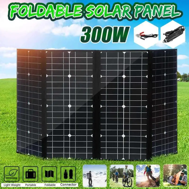 300W Foldable Solar Panel Cell Portable Emergency Battery Charger with Controller Solar Power Generator for Car Phone Outdoor
300W Foldable Solar Panel Cell Portable Emergency Battery Charger with Controller Solar Power Generator for Car Phone Outdoor