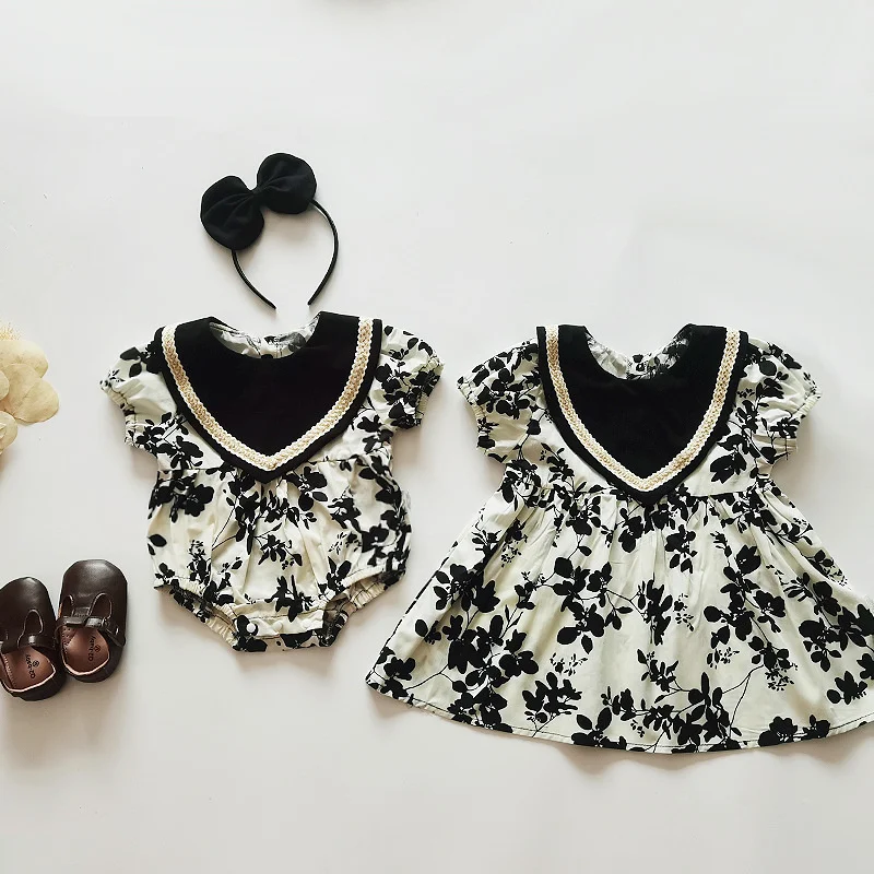 Girls' skirt summer Korean baby all cotton Jumpsuit toddler clothes short sleeve little girls clothing
Girls' skirt summer Korean baby all cotton Jumpsuit toddler clothes short sleeve little girls clothing