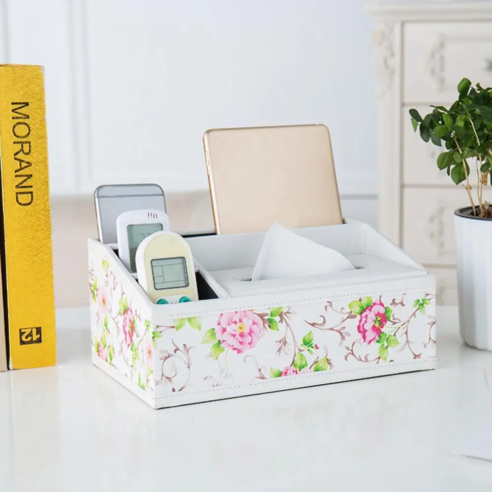 Partitioned Design Faux Leather Tissue Box Home Desk Table Remote Control Phone Tissue Paper Napkin Storage Box Holder Organizer
Partitioned Design Faux Leather Tissue Box Home Desk Table Remote Control Phone Tissue Paper Napkin Storage Box Holder Organizer