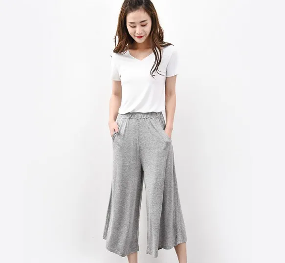 Women's Elastic Nine-Point Pajama Pants Flare Pants Loose Wide Leg High Waist Home Sleepwear Pants 3XL-6XL
Women's Elastic Nine-Point Pajama Pants Flare Pants Loose Wide Leg High Waist Home Sleepwear Pants 3XL-6XL