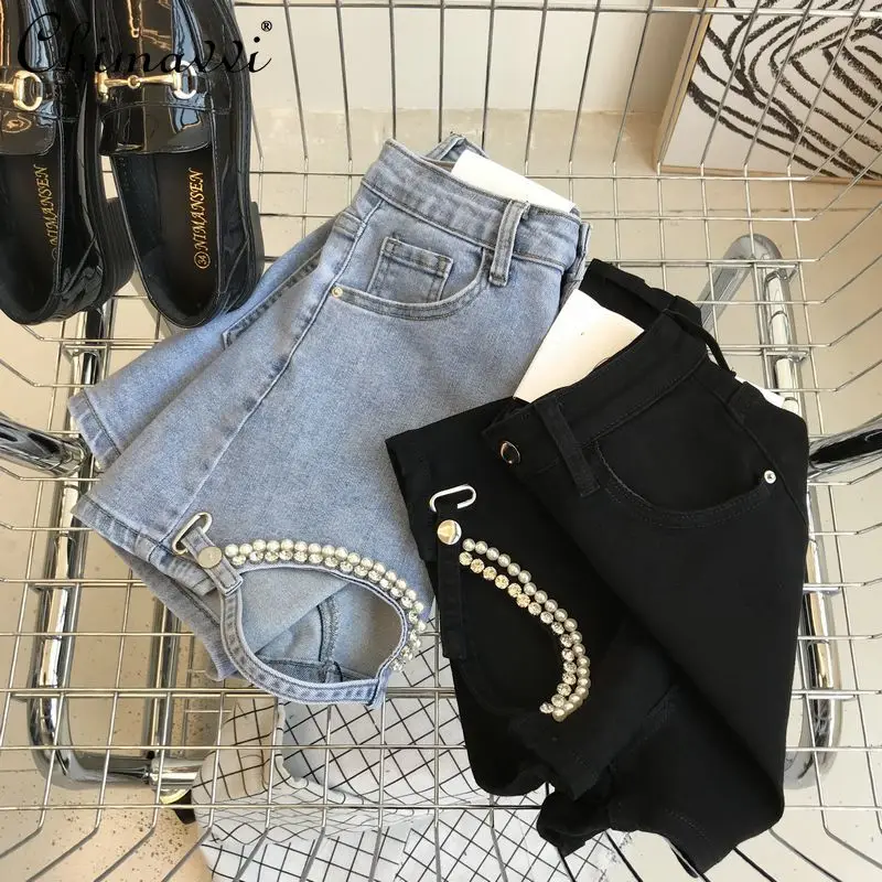 2022 Summer Clothes New Fashion Denim Shorts Women's High Waist Slimming A- Line Loose Hot Pants Outer Wear Jean Short Pants
2022 Summer Clothes New Fashion Denim Shorts Women's High Waist Slimming A- Line Loose Hot Pants Outer Wear Jean Short Pants