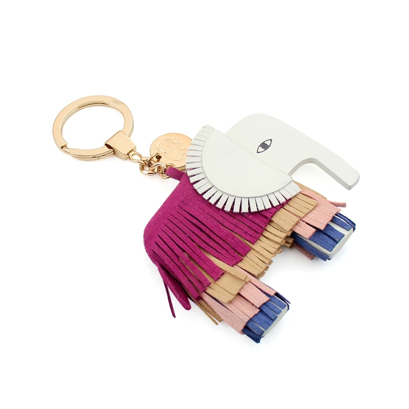Fashion Leather Tassel Big Elephant Shape Pendant Keychain Animal Cartoon Bag Pendant Decoration Accessories for Women 
Fashion Leather Tassel Big Elephant Shape Pendant Keychain Animal Cartoon Bag Pendant Decoration Accessories for Women