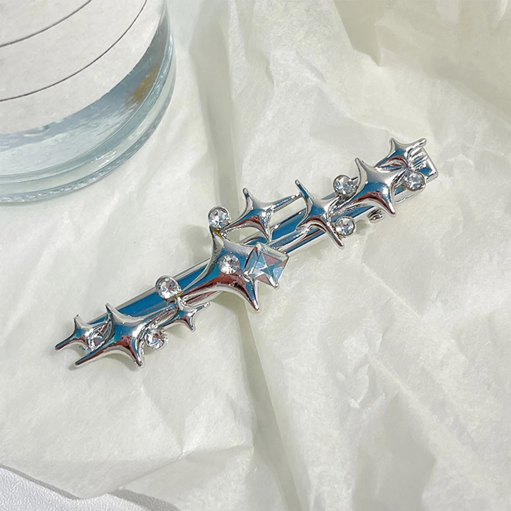 High Quality Luxury Shining Silver Color Crystal Pentagram Stars Hair Clips Women Wedding Sweet Hair Ornament Headband Hairpin
High Quality Luxury Shining Silver Color Crystal Pentagram Stars Hair Clips Women Wedding Sweet Hair Ornament Headband Hairpin