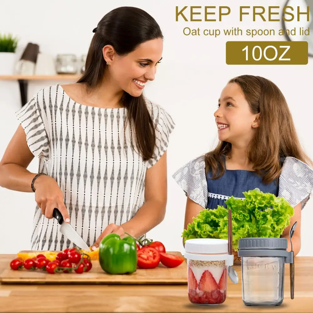 350ml With Cover Lunch Box With Spoon Breakfast Cup Sealing Portable Milk Cup Cereal Nut Yogurt Food Container Food Storage
350ml With Cover Lunch Box With Spoon Breakfast Cup Sealing Portable Milk Cup Cereal Nut Yogurt Food Container Food Storage