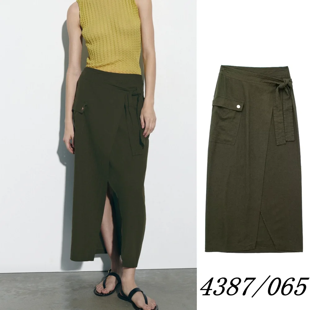 Spring New Skirt UNIZERA Women's Solid Color Casual Retro All-match Linen Blended Midi Sarong Skirt Women 4387065
Spring New Skirt UNIZERA Women's Solid Color Casual Retro All-match Linen Blended Midi Sarong Skirt Women 4387065